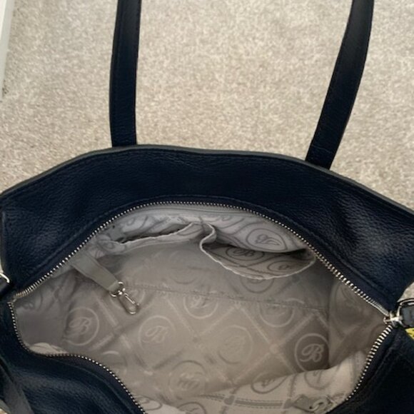 NWOT Brighton Raven Soft Satchel Pebbled Leather Crossbody Bag Heart Charm - Picture 8 of 16